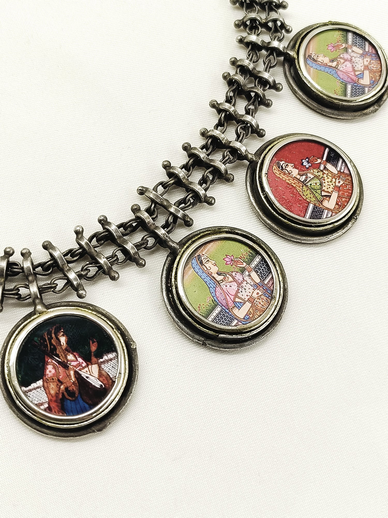 Janvi Multi Colour Oxidized Neckpiece