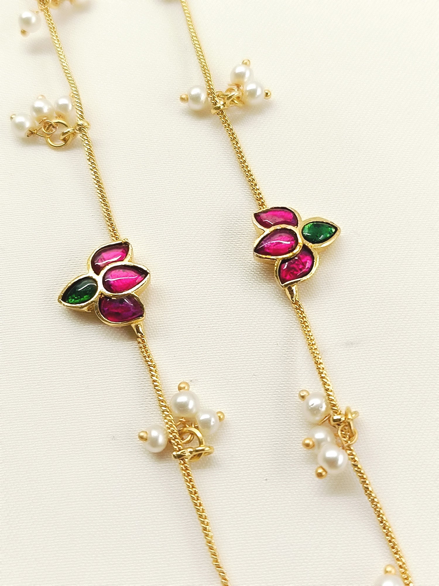 Nuray R&G Kundan Anklet
