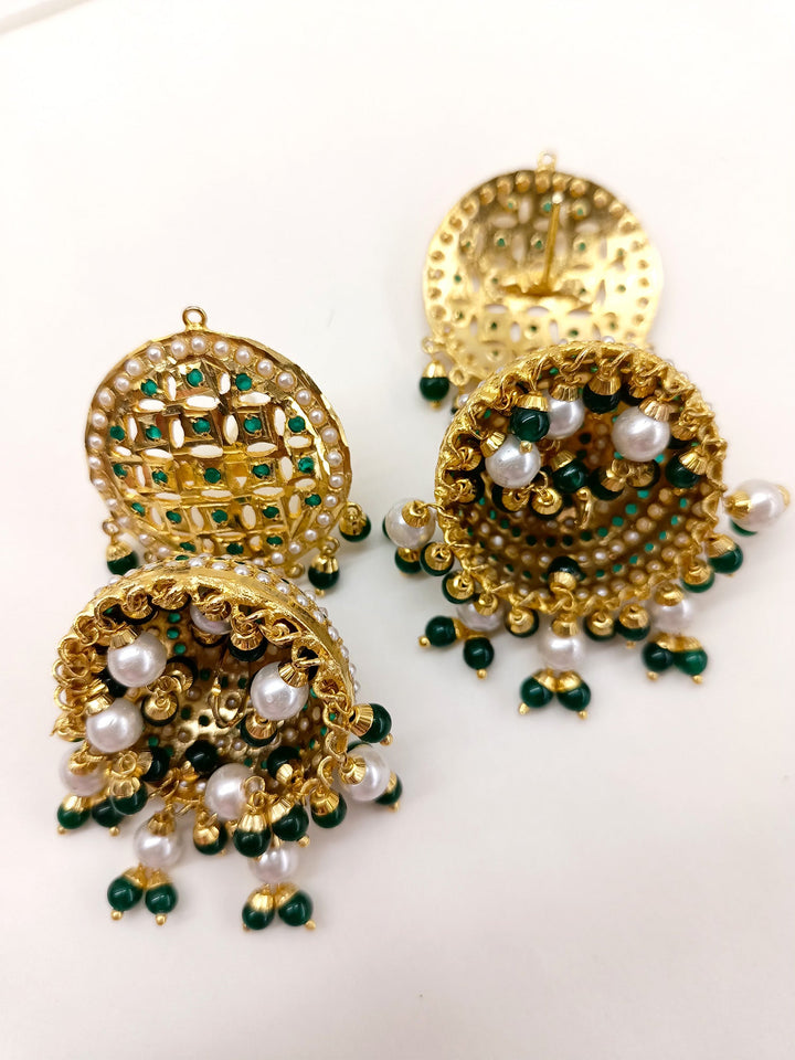 Ismita Green Jadau Jhumki