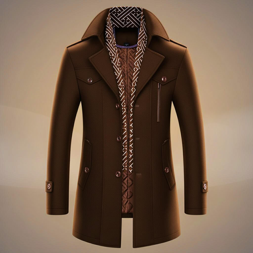Kensworth Legacy Virgin Wool Coat  - By Qivii