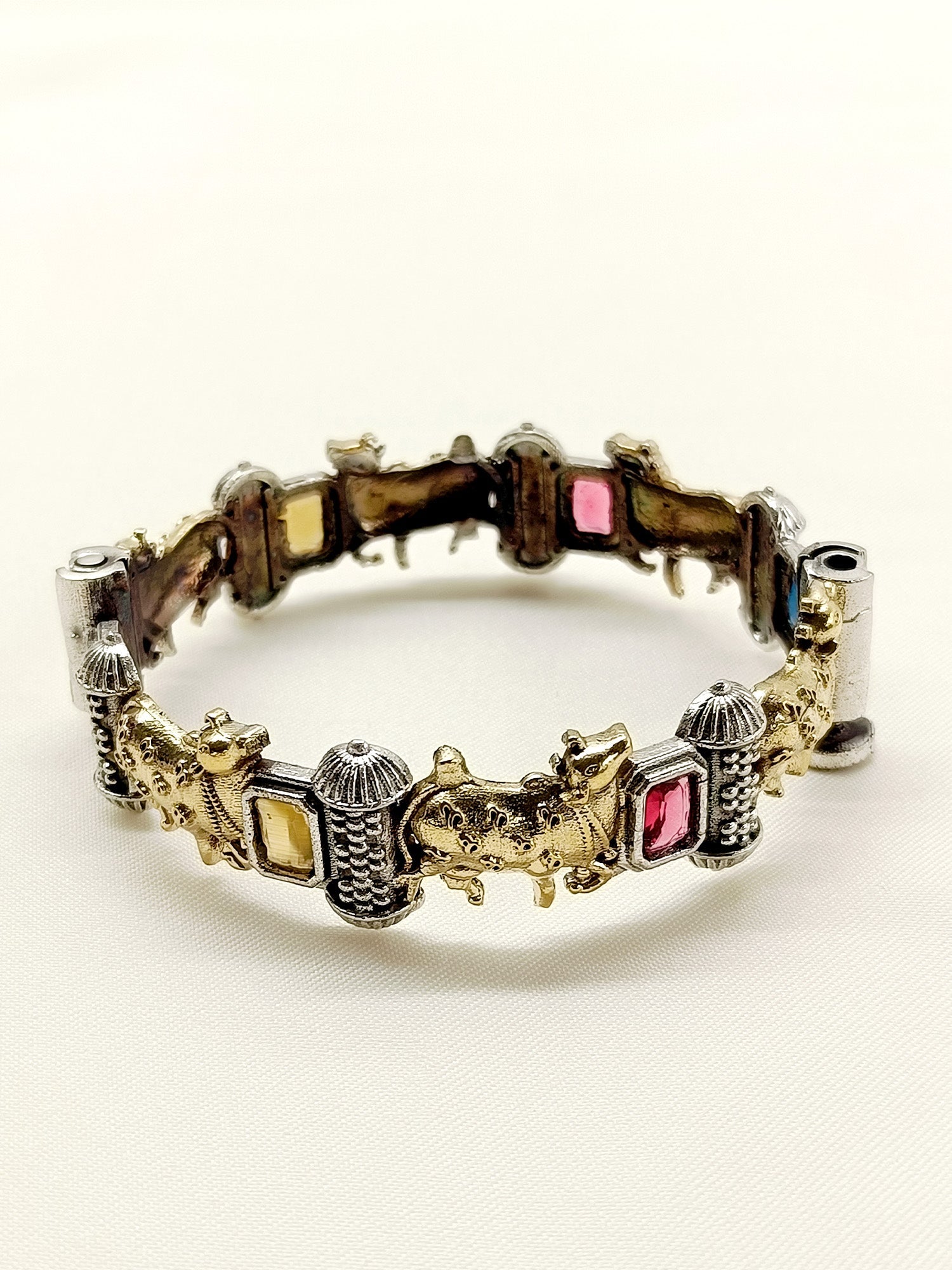 Aayesha Multi Colour Cow Oxidized Kada