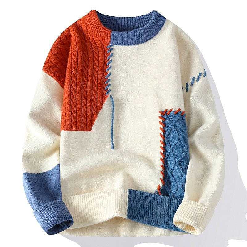 Blake Patch Knit Sweater  - By Qivii