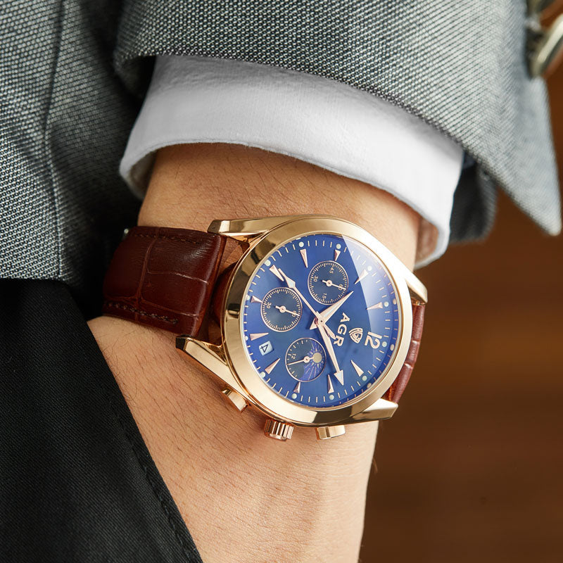 Klassieke Elegant Horloge  - By Qivii