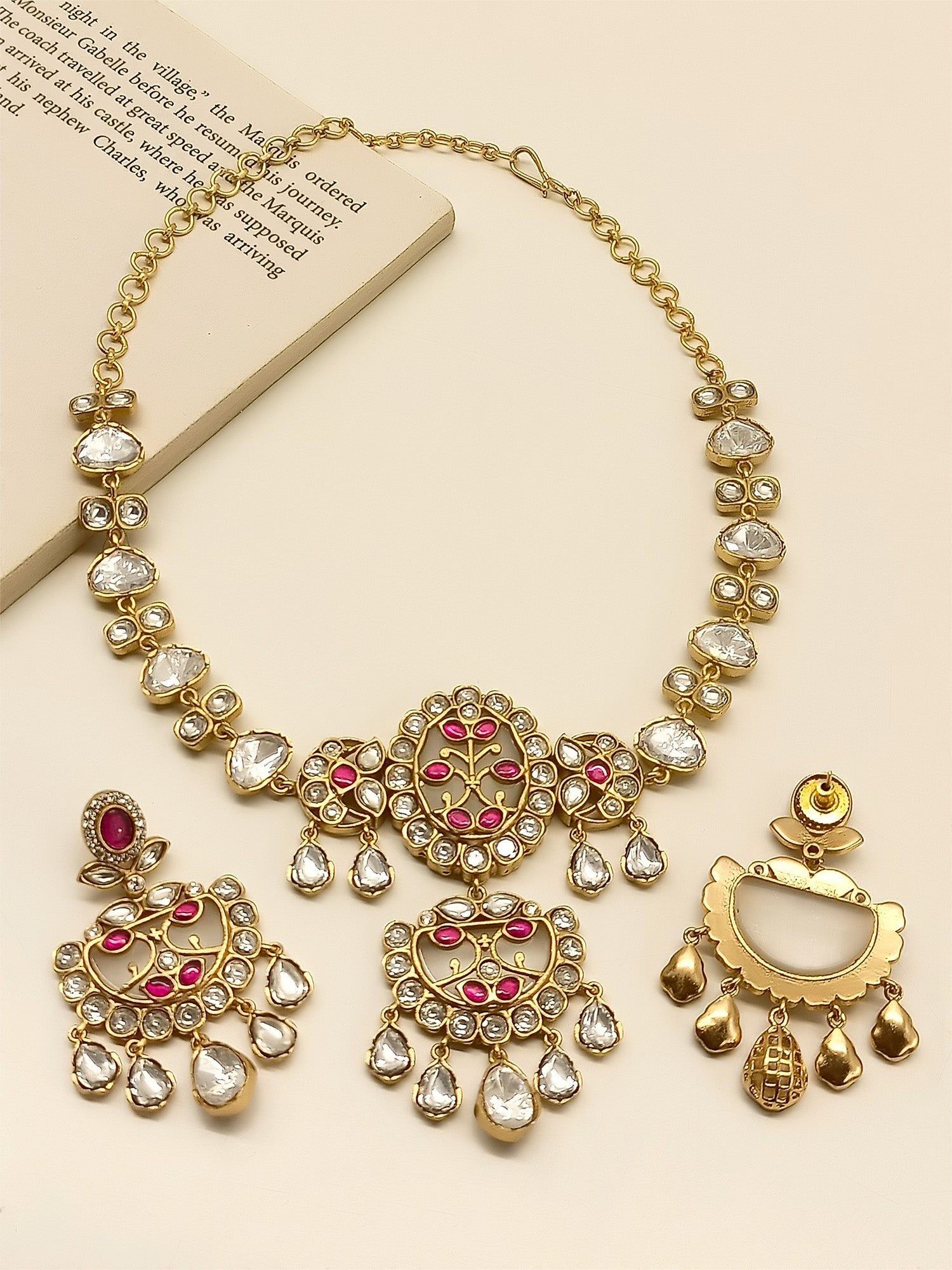 Iraye Majenta Boutique Choker Set - qivii