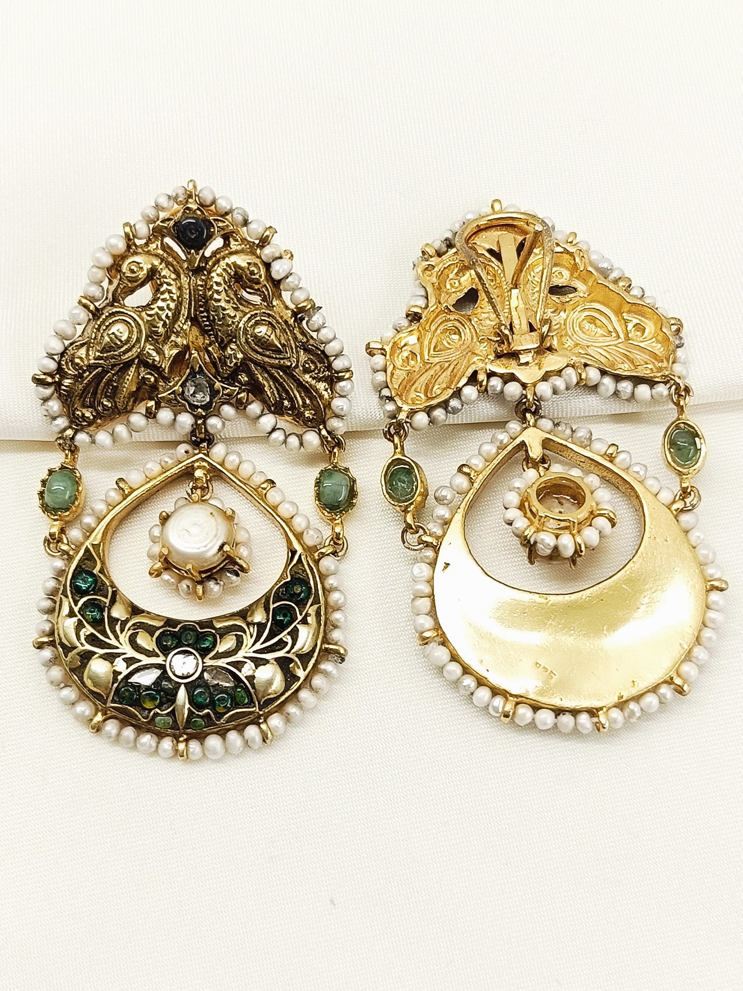 Manvika Multi Colour 92.5 Silver Earring