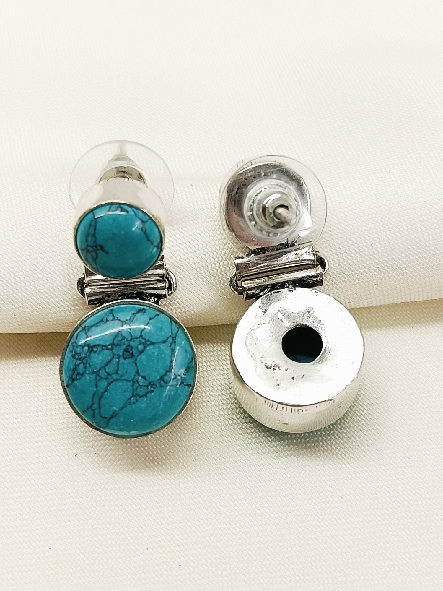 Janma Firozi Oxidized Earring