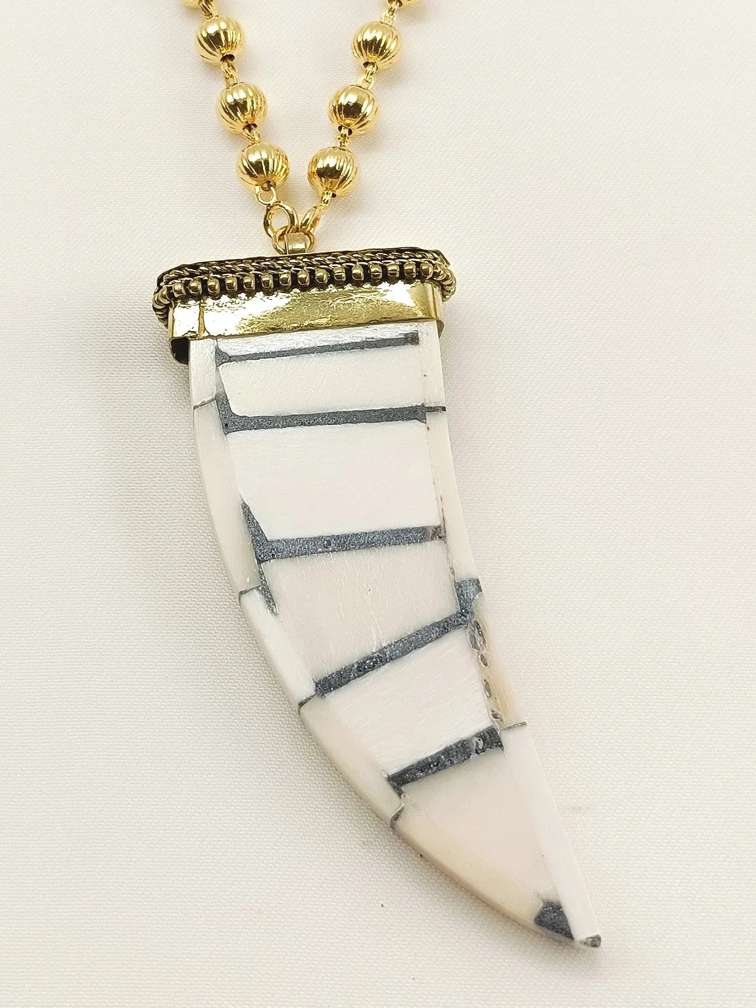 Somerset White Bone Men's Neckpiece