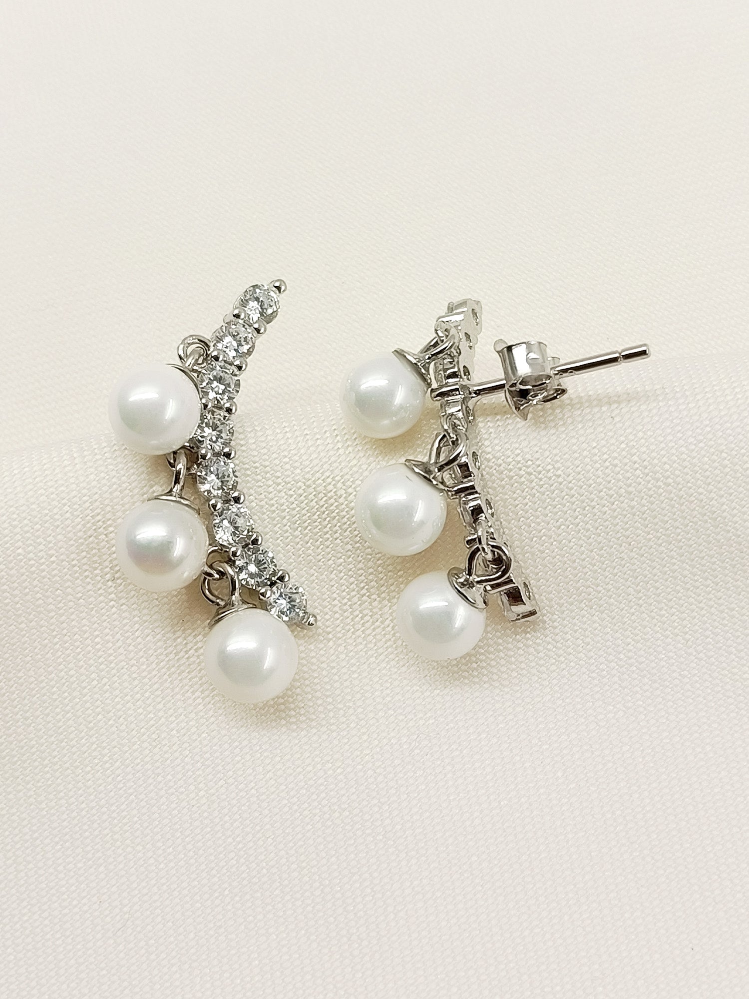 Deaba 92.5 Silver Swarovski Stone Tops - qivii