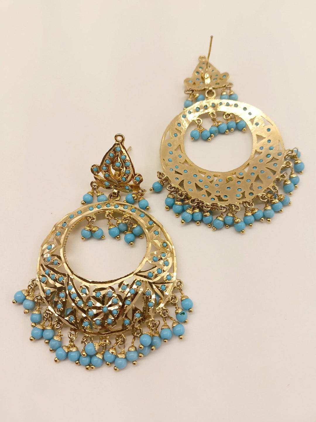 Nabeeha Firozi Jadau Earrings