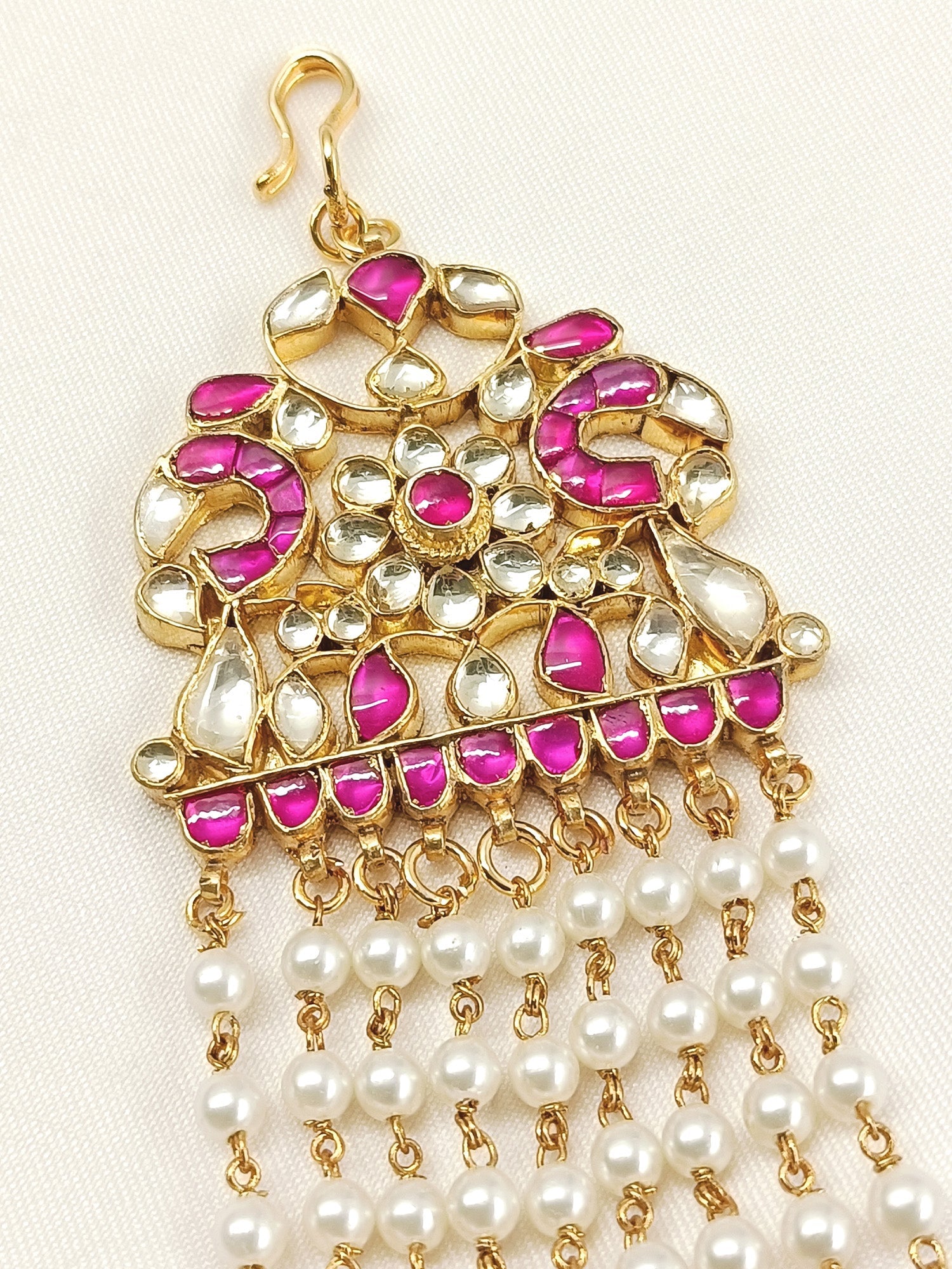 Yukta Ruby Hanging Kundan Passa