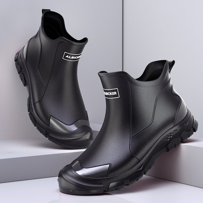 Women's Maverick Waterproof Chelsea Rain Boots - Sporty Slip-On Ankle Boots with Non-Slip Lug Sole (US 5-13)