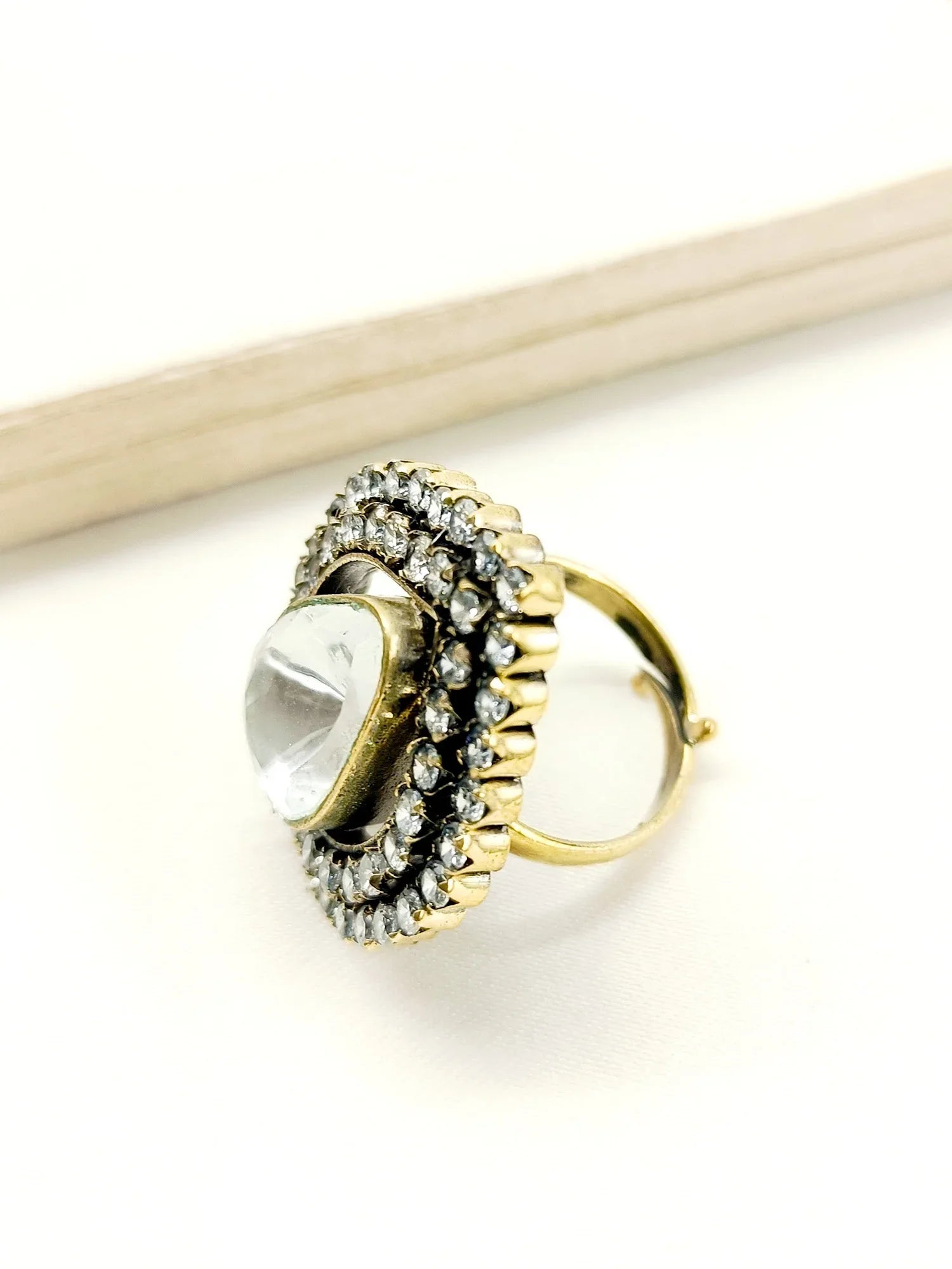 Ndale White Victorian Finger Ring