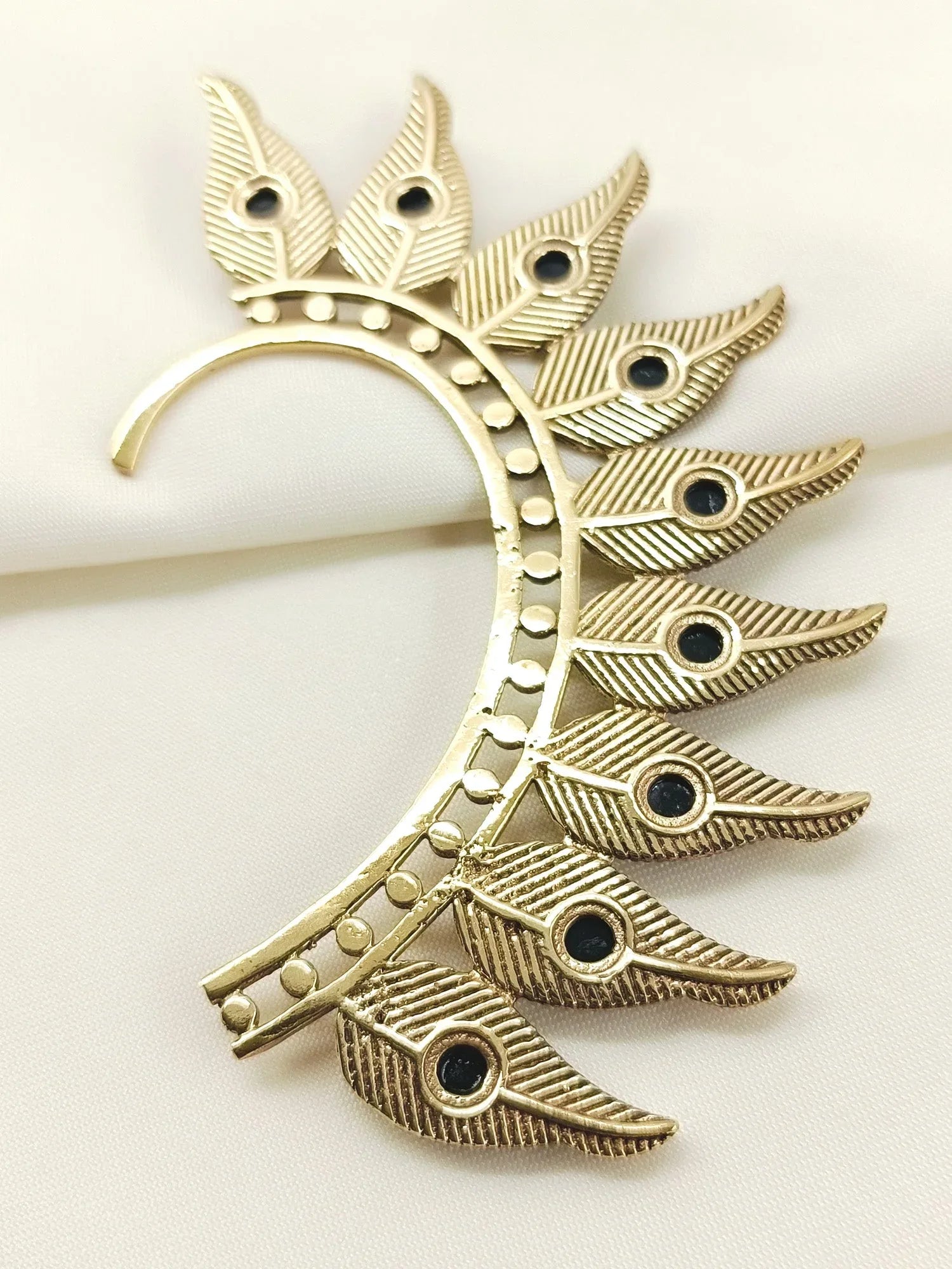 Surbhi Black Western Earcuffs