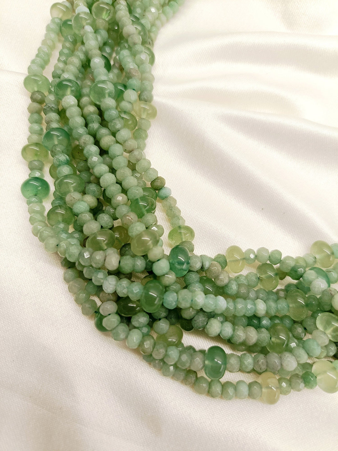 Tista Mint Green Beads Neckpiece