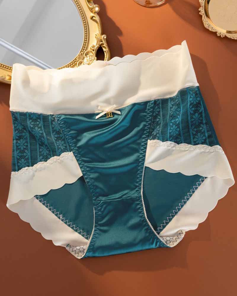 Ice Silk Light Luxury Comfort Seamless High Waist Underwear  - By Qivii