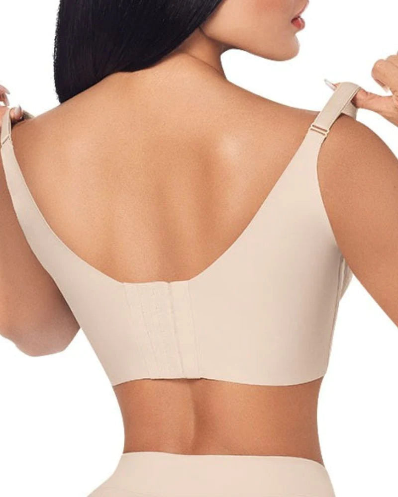 Push-up Shaping Bra with High Compression Without Underwire  - By Qivii