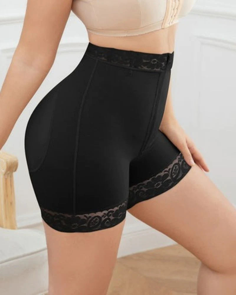 Shapshe® Black Slimming Butt Control Panties Legs Shaping Thigh Shapers for Knee Body Shaper Shorts  - By Qivii