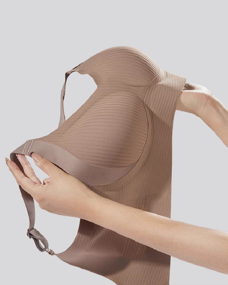 Women's Seamless Push Up Bras Full Cup No Underwire Anti-sagging Breathable Bras  - By Qivii