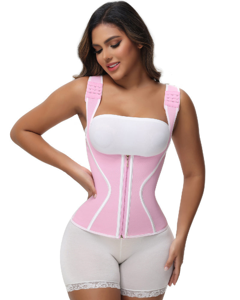Shapshe® Fajas Colombianas High Compression Tummy Control Front Zipper Waist Trainer Vest
