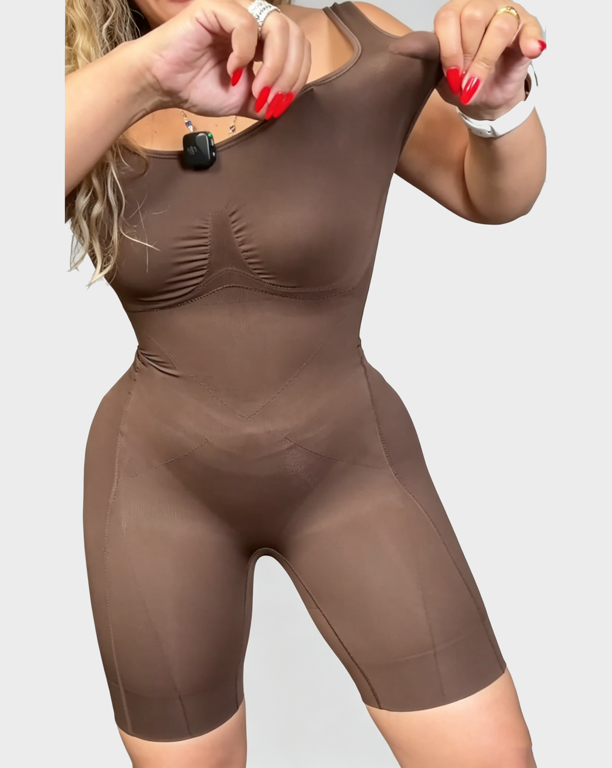 Seamless Easy Release Back Mid Thigh Seamless Tummy Control Shaping Bodysuit