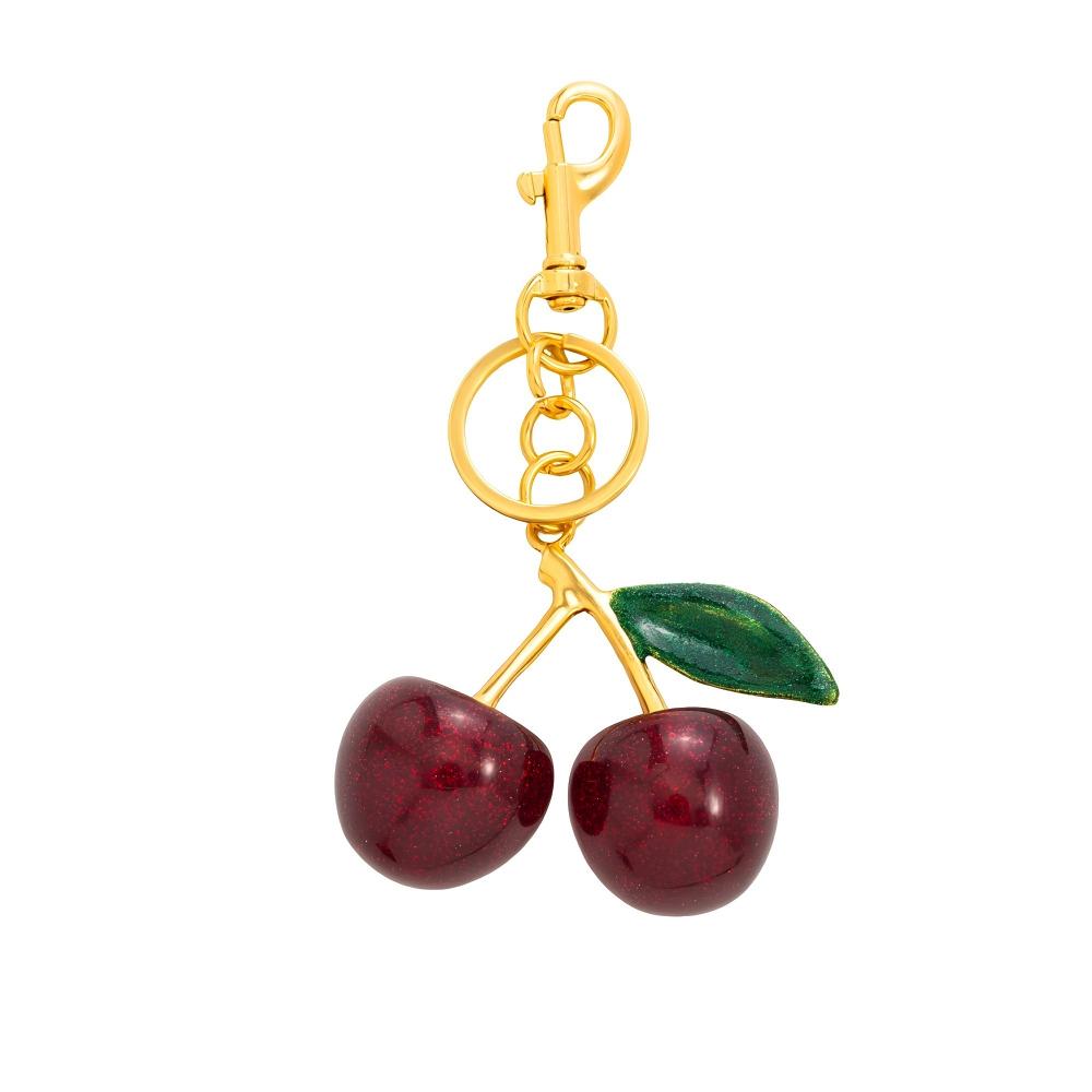Ounamei Cute Cherry Bag Charm Keychain for Handbags & Keys