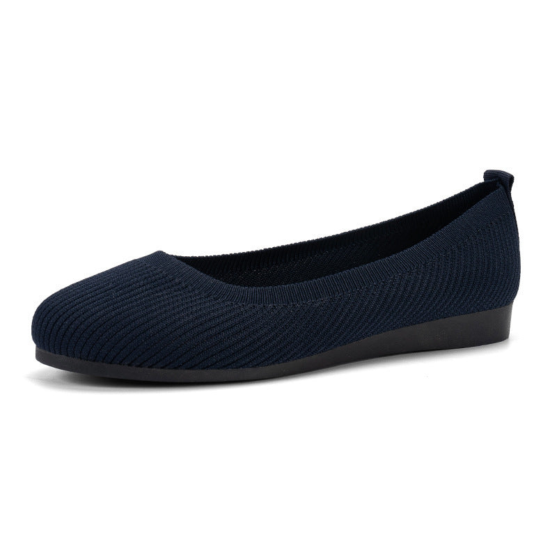 Women's Plus Size Round Toe Casual Driving Flats Comfortable Athleisure Loafers