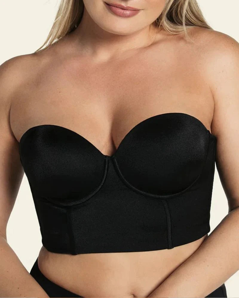 Strapless Full Cup Corset Shaping Bra  - By Qivii