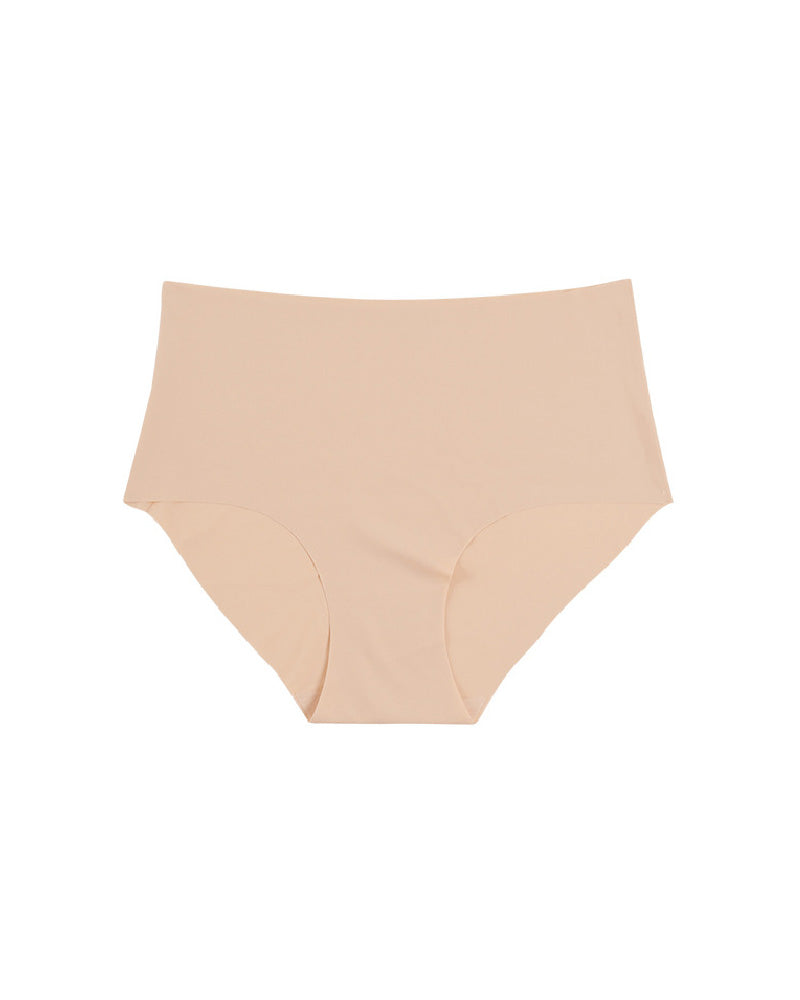 Women's Seamless Ice Silk Breathable Comfortable Triangle Mid-waist Panties  - By Qivii