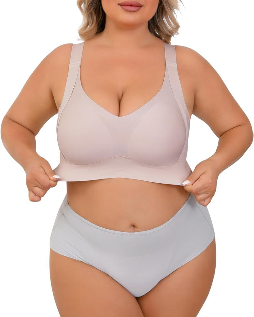 Daily Comfort Wireless Shaper Bra Smooth Full Coverage Support Bra  - By Qivii