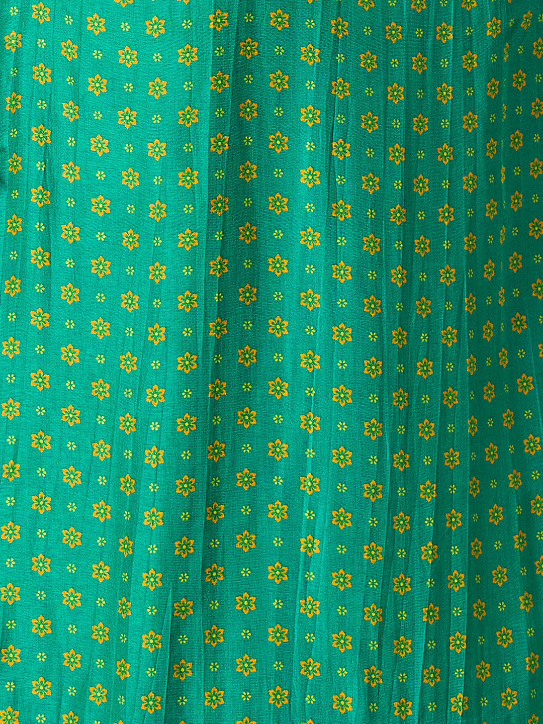 Sea Green Premium Russian Silk Suit with Ethnic Motifs & Embroidered Neckline