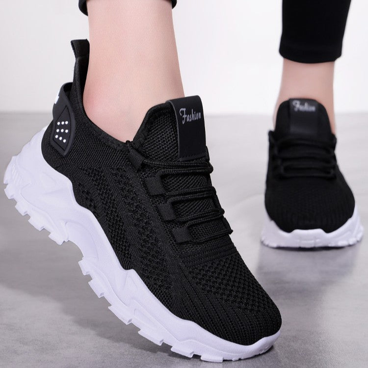 Women’s AirWeave Sneakers – Breathable Mesh Lightweight Flat Shoes (US 5–10.5)