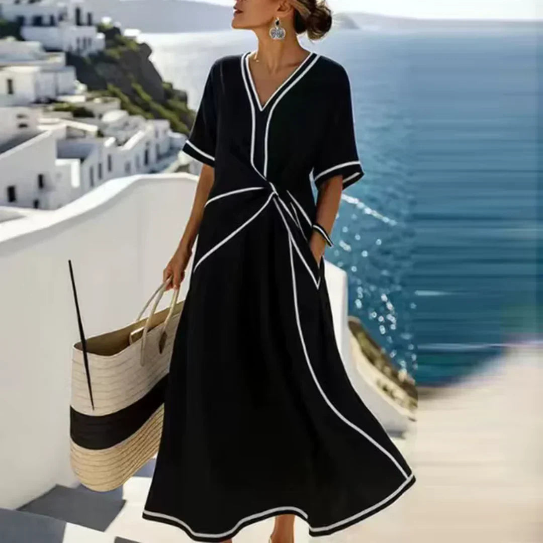 Athena™ - Elegant Summer Maxi Dress by Qivii