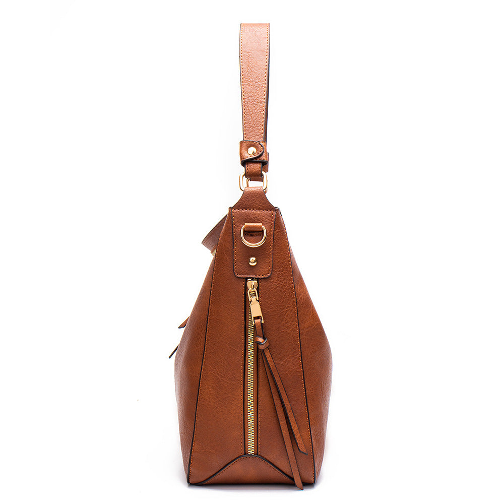 Ounamei Vegan Leather Hobo Tote Bag for Women | Large Capacity Shoulder Handbag with Adjustable Crossbody Strap