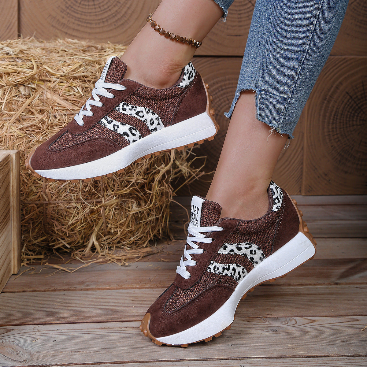 Women's Athena Curve Chunky Retro Runner Sneakers – Extended-Size Vintage Dad Walking Shoes with Sculpted Waist (US 5–11.5)