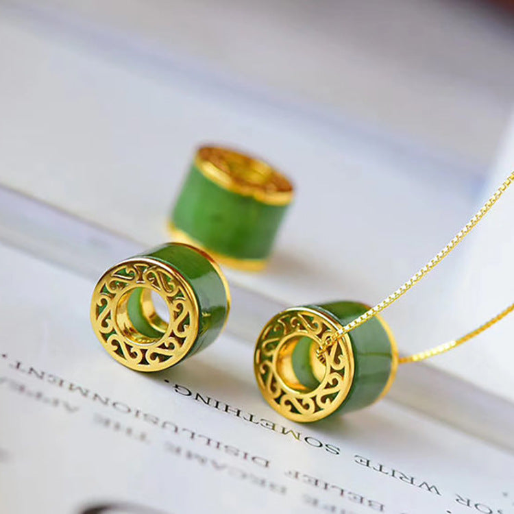 Antique Pendant Elegant Cheongsam Han Necklace