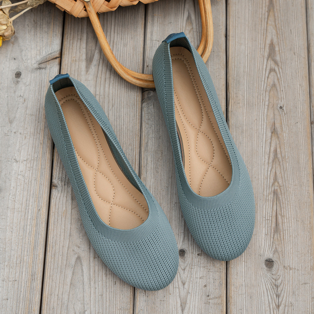 Women's Plus Size Round Toe Casual Driving Flats Comfortable Athleisure Loafers