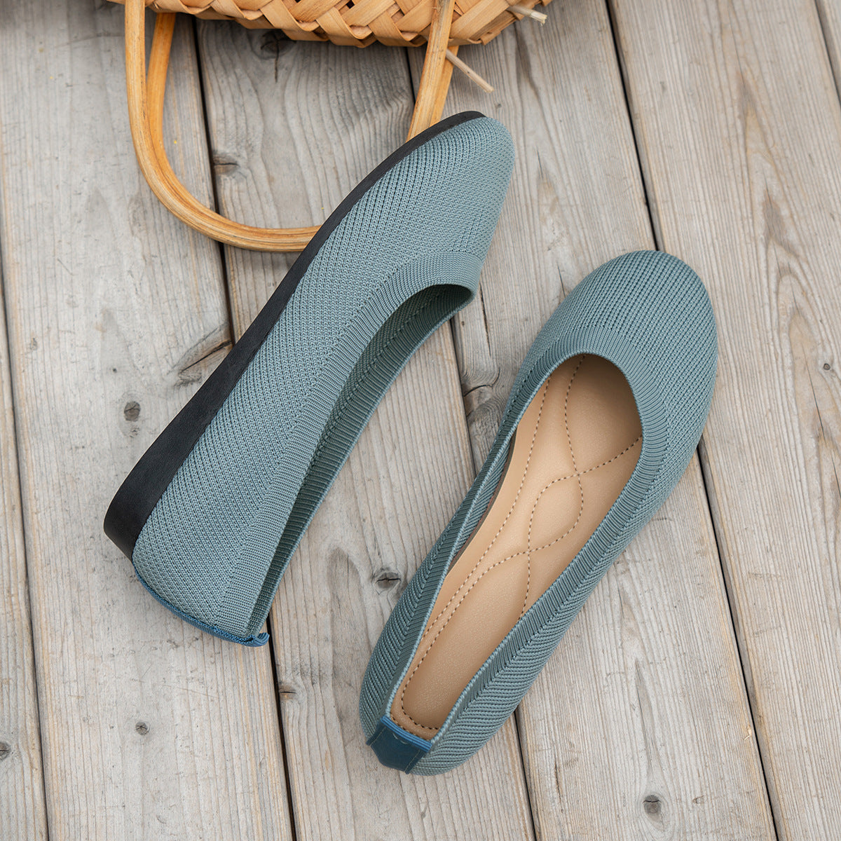 Women's Plus Size Round Toe Casual Driving Flats Comfortable Athleisure Loafers
