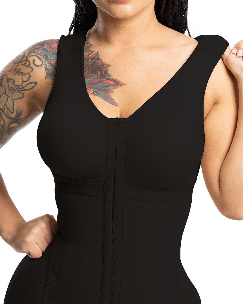 Shapshe® Women's Full Coverage BBL Post Surgery Tummy Control Body Shaper  - By Qivii