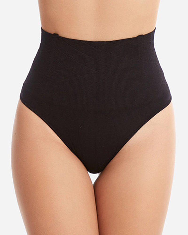 Women Slimming High Waist Tummy Control Girdle Thong Underwear Brief  - By Qivii
