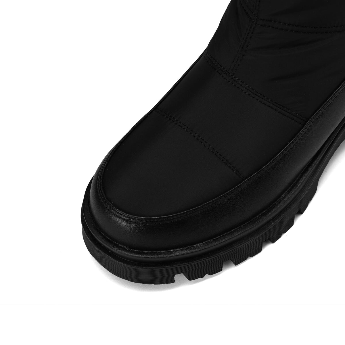 Women's Monroe Knee-High Boots - Waterproof Quilted Winter Boots with Plush Faux Fur Lining & Chunky Rocker Sole (US 4-11)