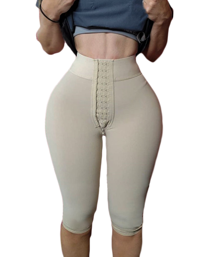 Shapshe® Front Closure Hourglass Bodyshaper High Compression Shorts Butt Lifter  - By Qivii