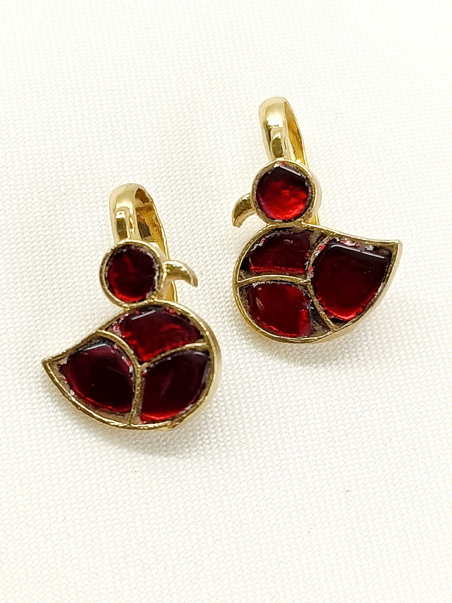 Eta Ruby Gold Plated Kundan Ear Cuff  [ Price is for Pair ]