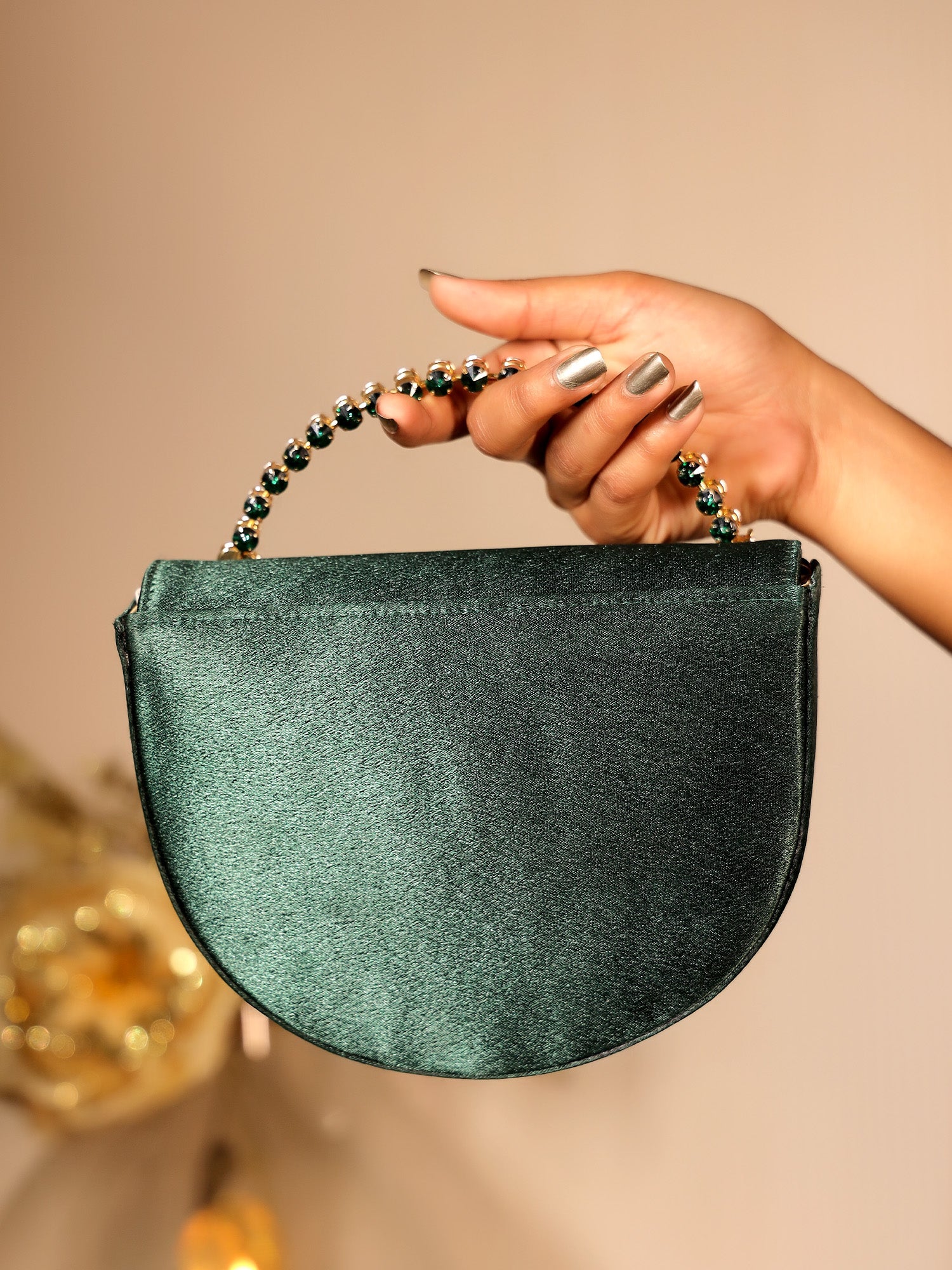 Anshita Green Evening Clutch - qivii