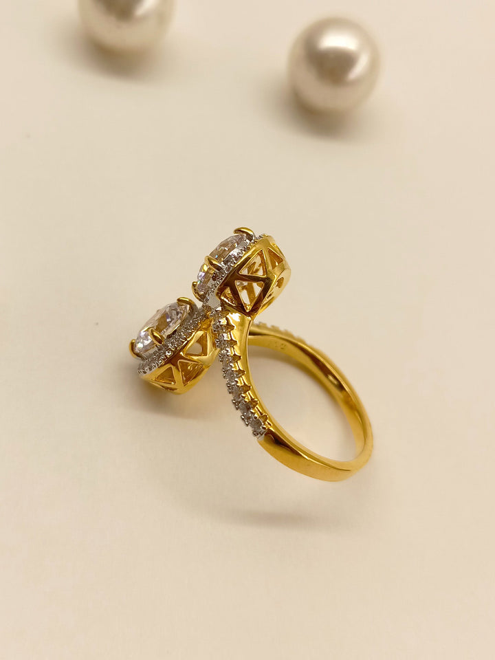  Glamorous Reshma American Diamond Finger Ring Perfect for Adding a Touch of Elegance to Any Outfit