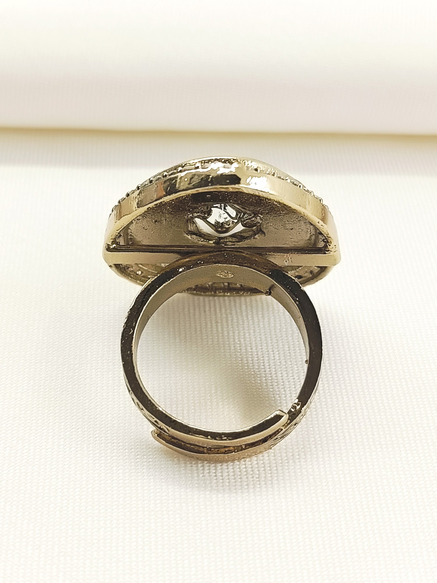 Revati Green Kundan Finger Ring