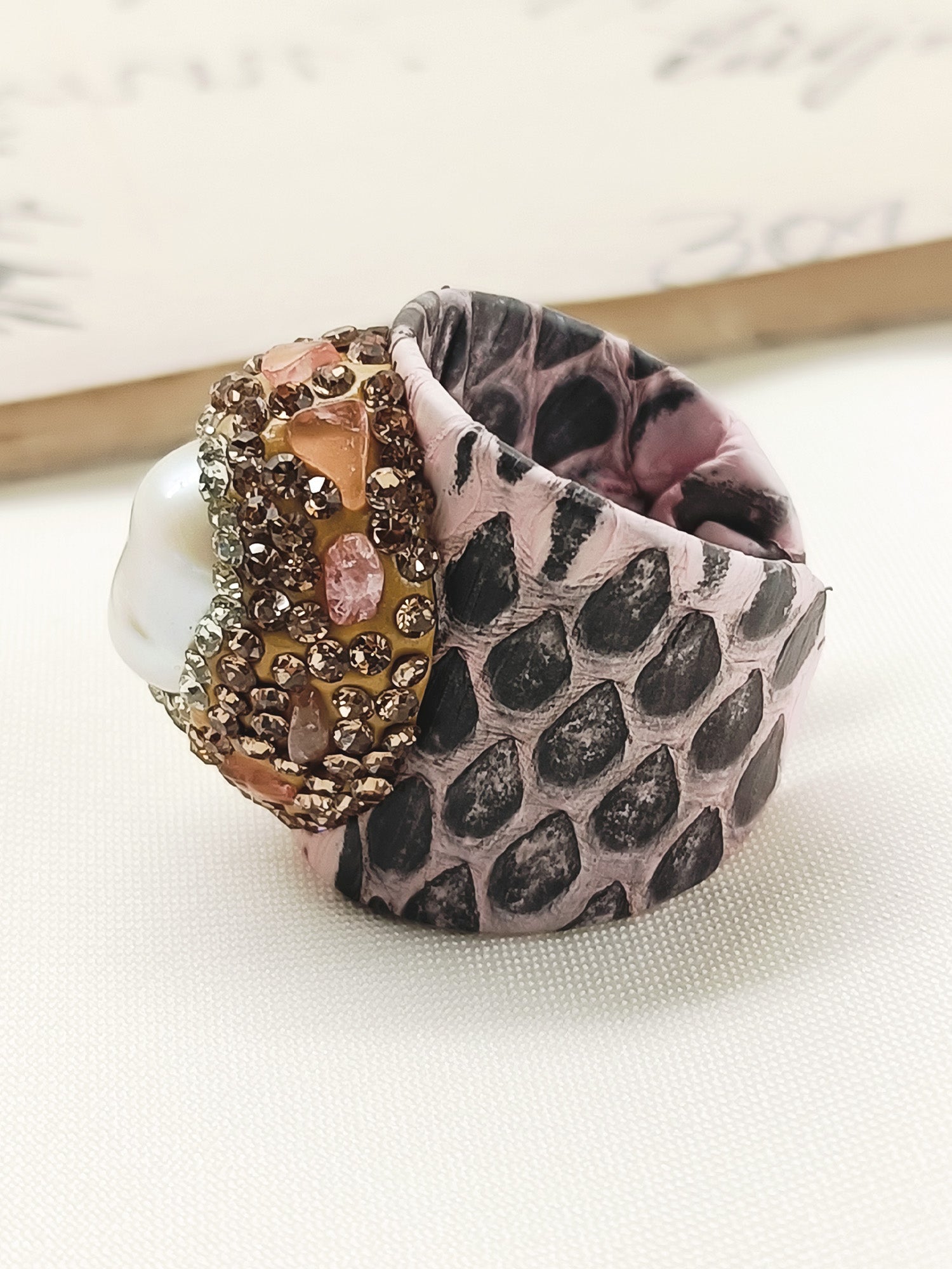 Anwesha Pink Western Finger Ring