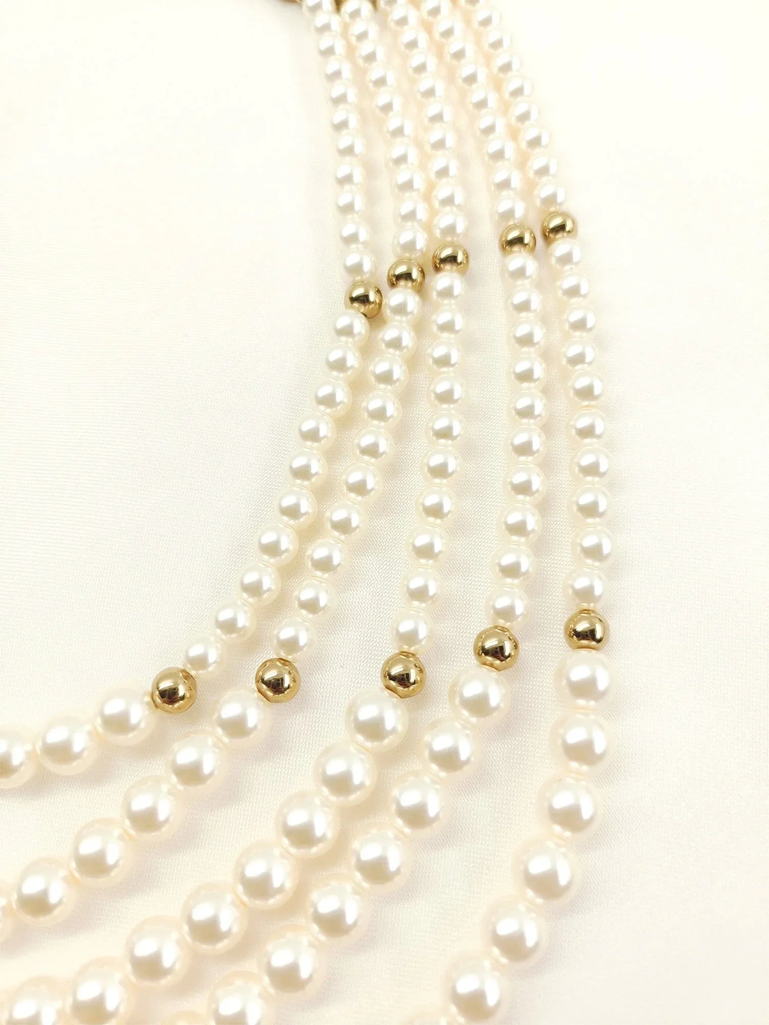 Nakul White Pearl Kundan Neckpiece