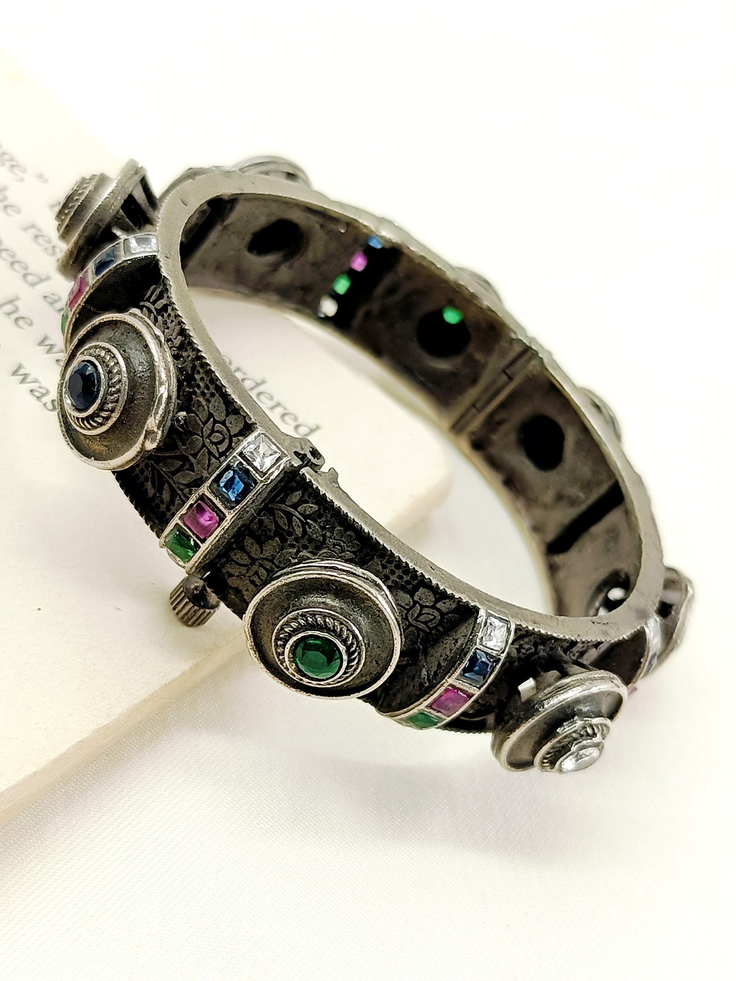 Ilaa Multi Colour Oxidized Kada