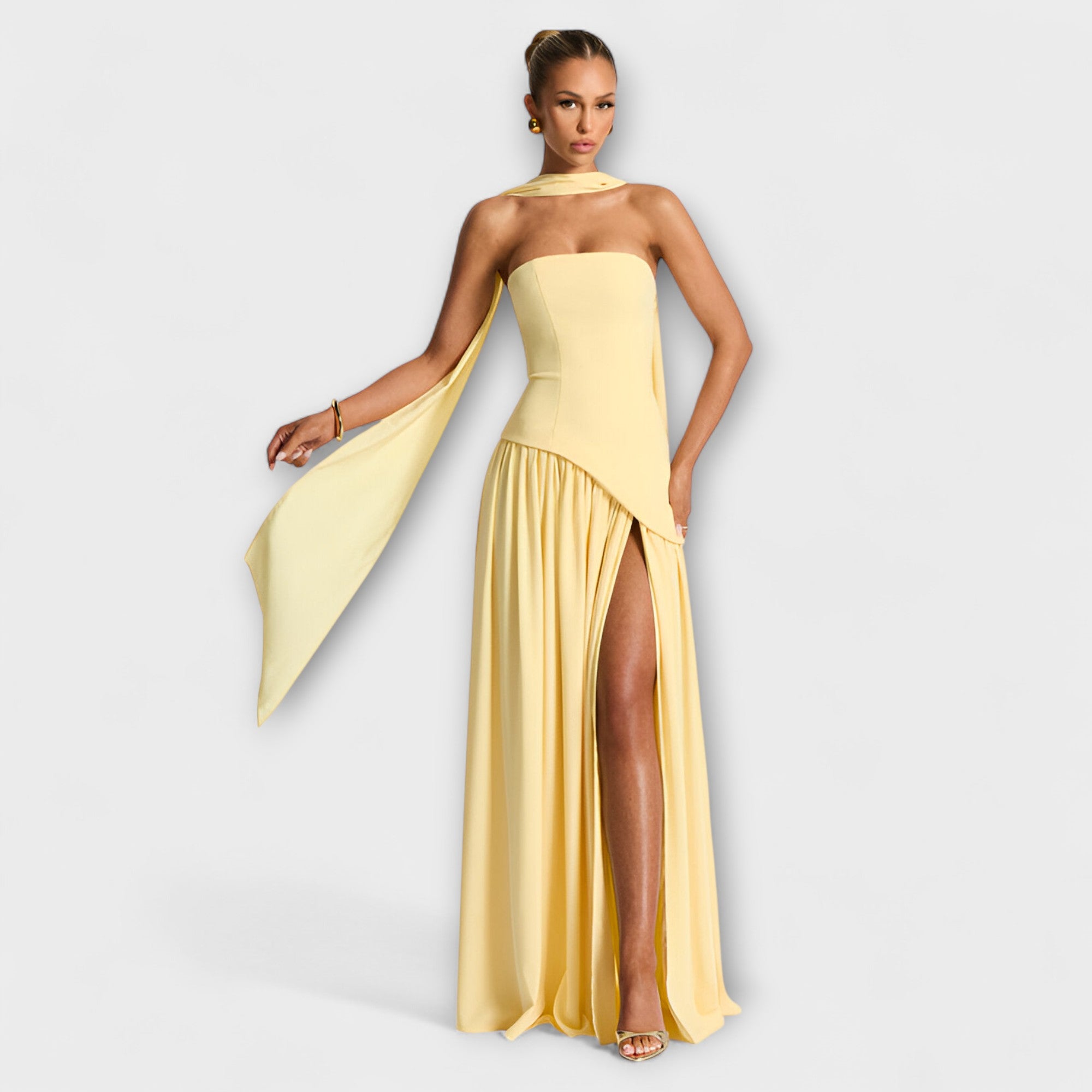 Ada - Elegante Maxi Jurk  - By Qivii