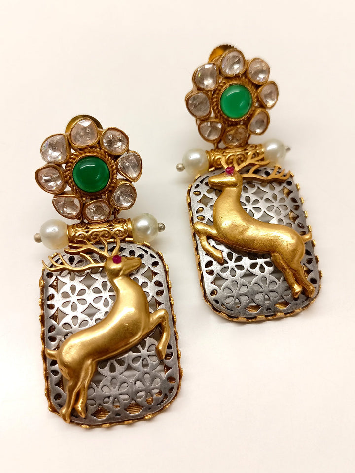 Shirsti Green Deer Boutique Earrings